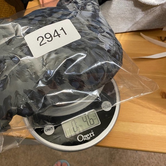 Rebecca Taylor Women Leopard Print Tunic mini dress Boat Neck Silk blue gray 10 - Picture 7 of 9